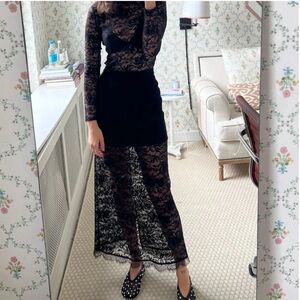 NWT Hill House Midi Lace Skirt